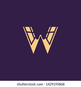 Letter W WW Clean and Minimal Initial Based Logo Design