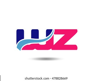 Letter w and z logo vector
