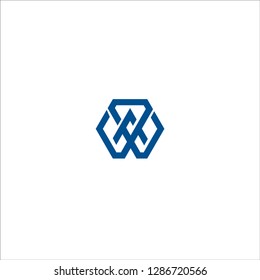 letter WA design logo vector