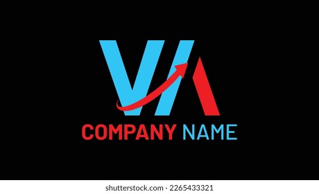 Letter WA Initial Trading Finance Logo