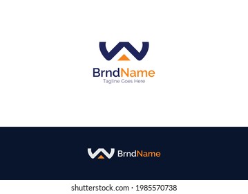 Letter WA Logo Design Vector Template, WA Logo