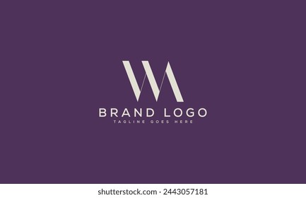 Diseño de plantilla de vector de diseño de logotipo WA para la marca