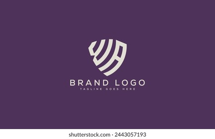 letter WA logo design vector template design for brand