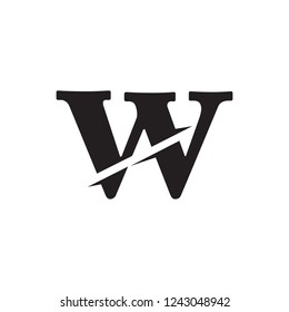letter WA logo vector