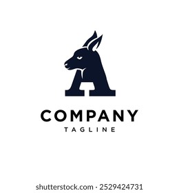 Letter A Wallaby logo icon vector