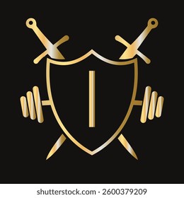 Letter I Warrior Logo Design Concept For Security, Safety and Defense Symbol