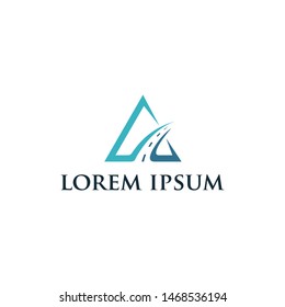 a letter way logo vector