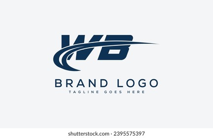 letra Diseño de diseño de vectores de logotipo WB diseño para marca.
