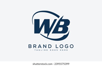 letra Diseño de diseño de vectores de logotipo WB diseño para marca.