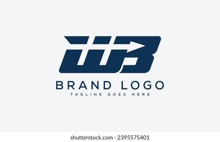 letter WB logo design vector template design for brand.