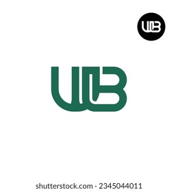 Diseño de logotipo de monograma WB