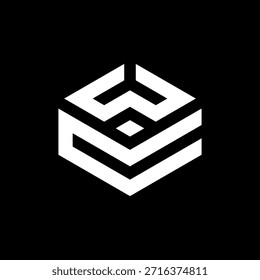Letra WC o CW logotipo monograma en negrita