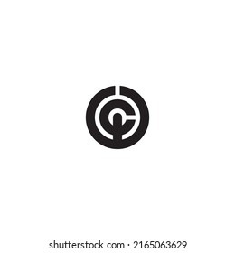Letter WC CW Circle Globe World Tire Logo created Neatly Minimal Simple Modern