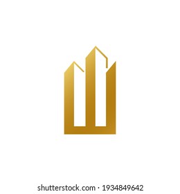 Letter WC logo interior architecture apartment