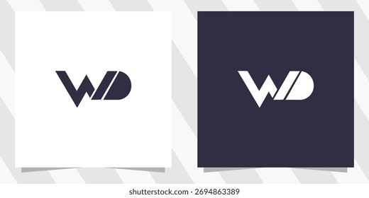 Letra DW Diseño de Logo