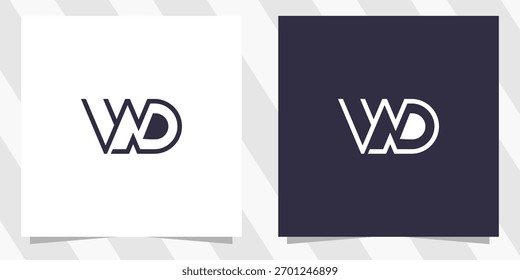 Letra DW Diseño de Logo