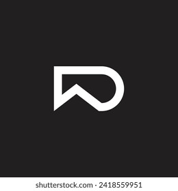vector de logotipo geométrico abstracto de infinito de letra 