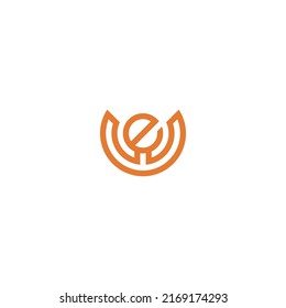 Letter WE EW logo. The logo is Simple and Modern.