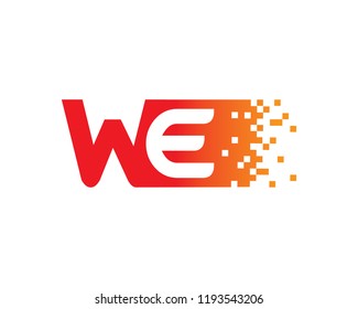 Letter WE Template Design Vector, Emblem, Concept Design, Creative Symbol, Icon