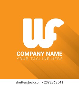 Letter WF Logo Design, WF Design, Logo Design, logo maker, letter logo, 