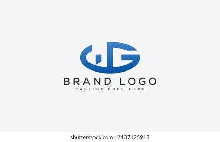 letter WG logo design vector template design for brand.