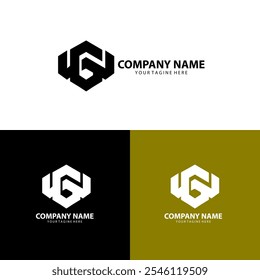 Vector de diseño de logotipo de letra WG