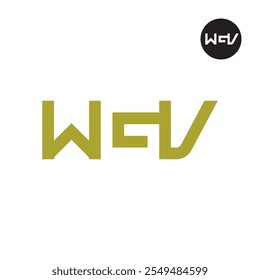 Letter WGV Logo Negative Space