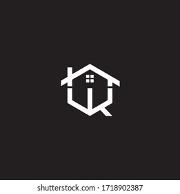 letter wh home logo design ,