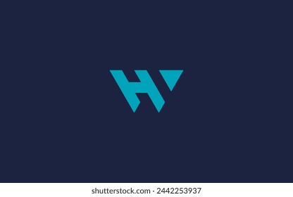 letter wh or hw logo icon design vector design template inspiration