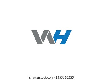 Letter WH logo design Initial vector Custom brand logo template