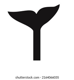 Letter I Whale Logo Design Template Vector Sign