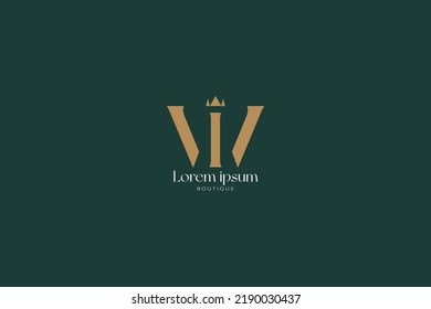 LETTER WI MONOGRAM FASHION BOUTIQUE ELEGANT LOGO FREE DOWNLOAD