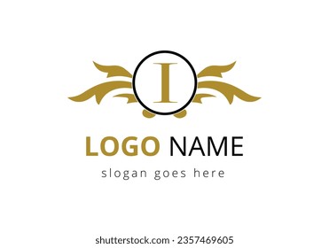 Letter I Wing Logo Design For Freight and Transportation Symbol.