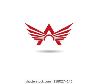 A letter wing logo icon