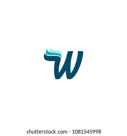 Letter Wings Logo Design Template. Can be adapt to Corporate identity, logo, icon, symbol and brand identity.