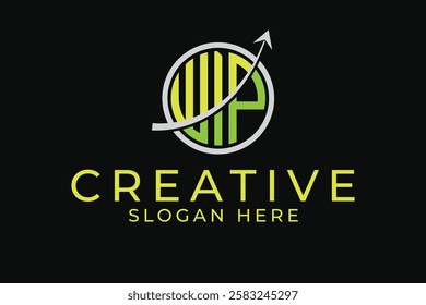 Letter WIP monogram Marketing Logo Design Vector