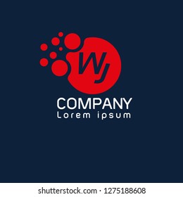 letter WJ logo concept. Designed for your web site design, logo, app, UI