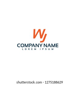 letter WJ logo concept. Designed for your web site design, logo, app, UI