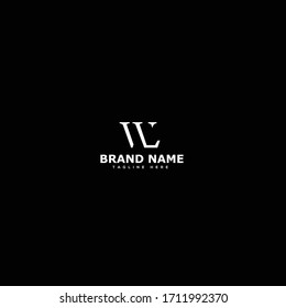 Letter WL logo icon design template elements 