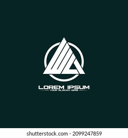 Logo-Design von Letter WL