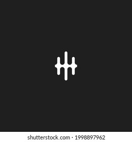 letter wm audio vector illustration