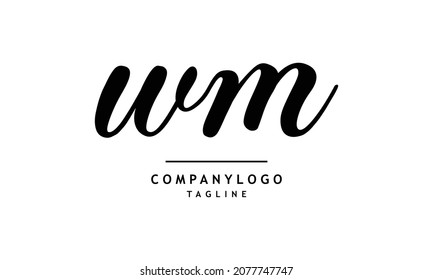 Letter WM Logo Icon Design Template Element