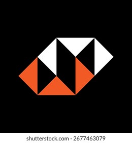 Letter WM or MW creative monogram logo