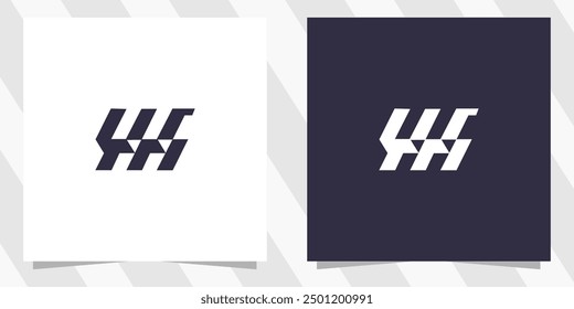 letter wm mw logo design vector