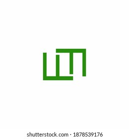 Letter WM MW W M logo icon vector template for your business. Initial logo design, geometric logo. Creative Modern Monogram alphabet. Company Logo Idea with tagline space.