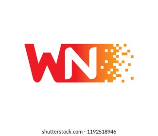 Letter WN Template Design Vector, Emblem, Concept Design, Creative Symbol, Icon