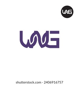 Diseño de logotipo de monograma WNG Carta