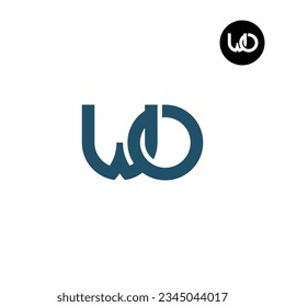 Letter WO Monogram Logo Design