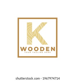 Letter A with Wooden Texture and Square Shape Logo. Usable for Business, Architecture, Real Estate, Construction and Building Logos