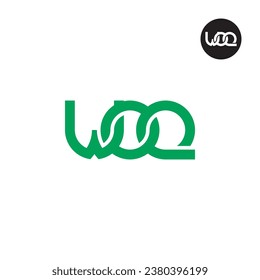 Letter WOQ Monogram Logo Design